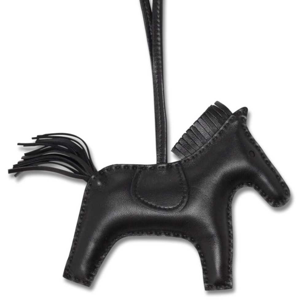 VERY RARE Hermes Rodeo Bag Charm Grigri So Black